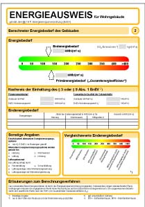 Energieausweis für den Fall eines Verkaufs bzw. einer Neuvermietung eines Wohn- oder Geschäftsgebäudes